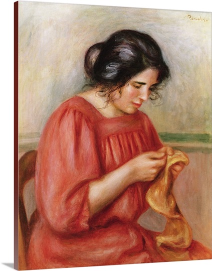 Gabrielle darning, 1908