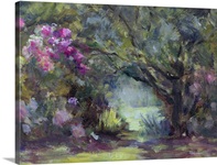 Garden at Curanilahue, Chile, 1998 (oil on canvas)