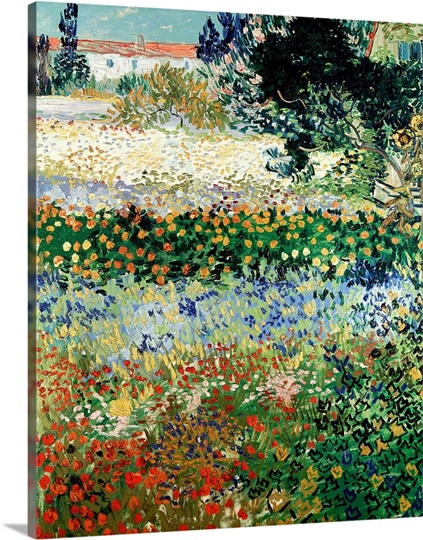 Garden in Bloom, Arles, 1888 (oil on canvas)