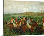 Gentlemen race. Before the Departure, 1862 (oil on canvas)