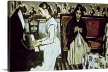 Girl at the Piano (Overture to Tannhauser), 1868 69 (oil on canvas)