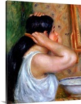 Girl Combing her Hair, 1907 8 (oil on canvas)