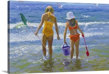 Gone Fishing (oil on board)
