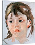 Head of a Young Girl (oil on canvas)