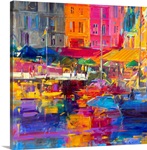 Honfleur Harbour, 2011 (oil on canvas)