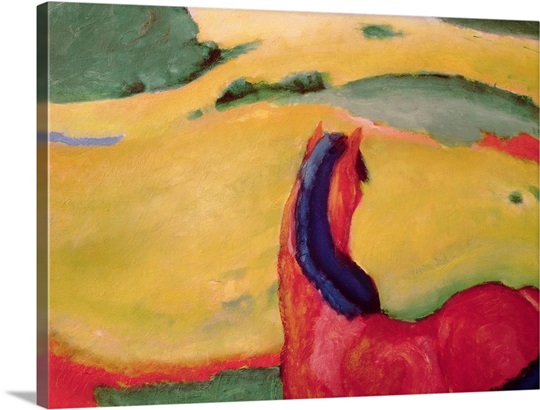 Horse in a landscape, 1910 (oil on canvas)