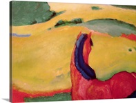 Horse in a landscape, 1910 (oil on canvas)
