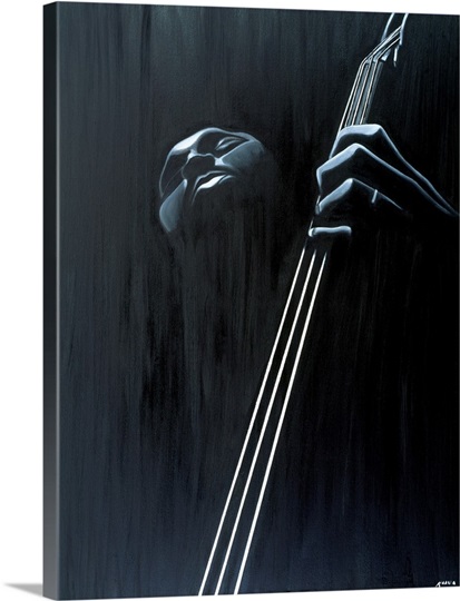 In a Groove (oil on canvas)