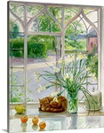 Irises and Sleeping Cat, 1990