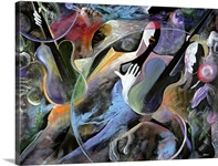 Jammin (oil on board)