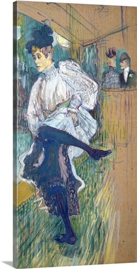 Jane Avril (1868 1943) Dancing, c.1892 (oil on card)