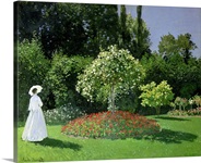 Jeanne Marie Lecadre in the Garden, 1866 (oil on canvas)