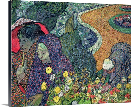 Ladies of Arles (Memories of the Garden at Etten), 1888 (oil on canvas)