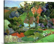 Landscape at Pont Aven, 1888 (oil on canvas)