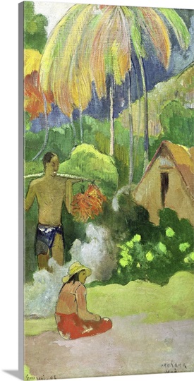 Landscape in Tahiti (Mahana Maa) 1892 (oil on canvas)