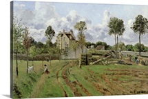 Landscape, Louveciennes, c.1872 (oil on canvas)