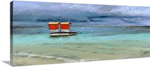 Lifeguard Station, Mauritius, 2008 (oil on canvas)