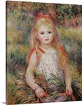 Little Girl Carrying Flowers, or The Little Gleaner, 1888 (oil on canvas)