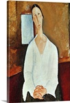 Madame Zborowska with Clasped Hands, c.1917 (oil on canvas)