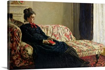 Meditation, or Madame Monet on the Sofa, c.1871 (oil on canvas)