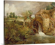Mill at Gillingham, Dorset, 1825-26 (oil on canvas)