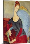 Mme Hebuterne in a Blue Chair, 1918 (oil on canvas)