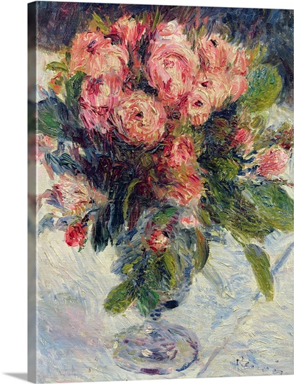 Moss Roses, c.1890 (oil on canvas)