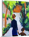 Mother and Child in the Park, 1914 (oil on canvas)