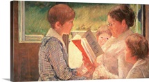 Mrs Cassatt Reading to her Grandchildren, 1888 (oil on canvas)
