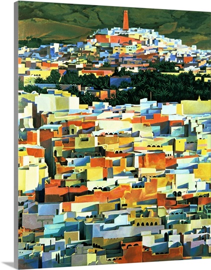North African Townscape (oil on canvas)