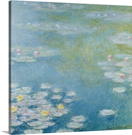 Nympheas at Giverny, 1908 (oil on canvas)
