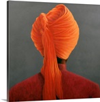 Orange Turban (oil on canvas)