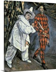 Pierrot and Harlequin (Mardi Gras), 1888 (oil on canvas)
