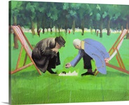 Polish Chess Players (acrylic on card)