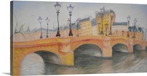 Pont Neuf et Ile de la Cite, 2010 (oil on canvas)