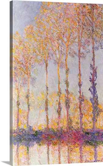 Poplars on the Banks of the Epte, 1891 (oil on canvas)