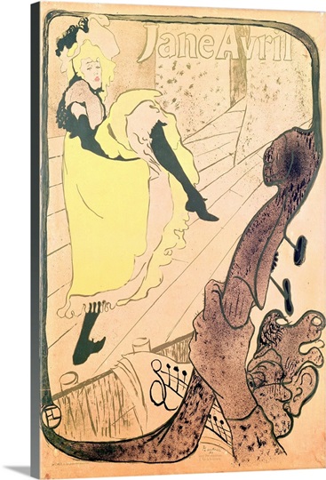 Poster advertising Jane Avril (1868 1943) at the Jardin de Paris, 1893 (colour litho)