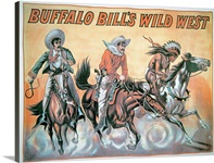 Poster for Buffalo Bill's (1846-1917) Wild West Show, 1898 (colour litho)