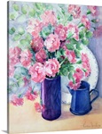 Provencal Arrangement of Pinks and Eucalyptus
