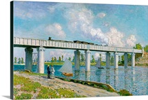 Railway Bridge at Argenteuil, 1873 (oil on canvas)