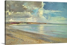 Reflected Clouds, Oxwich Beach, 2001 (oil on canvas)