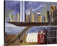 River of Babylon (oil on canvas)