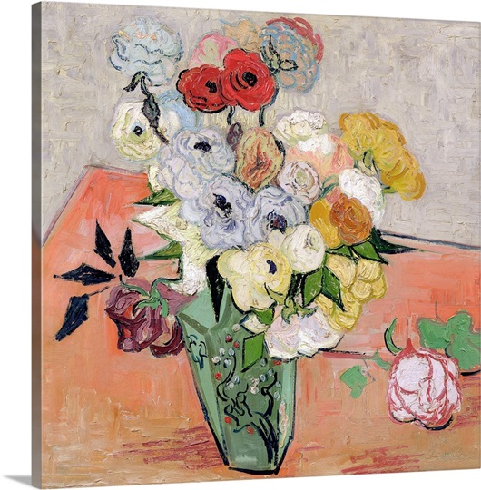 Roses and Anemones, 1890 (oil on canvas)