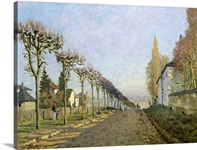 Rue de la Machine, Louveciennes, 1873 (oil on canvas)