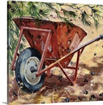 Rusty Wheelbarrow, 2009 (oil on canvas)