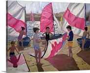 Sailboat, Royan, France, 1992 (oil on canvas)