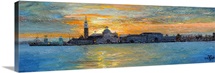 San Giorgio, Venice Lagoon, 2008 (oil on board)
