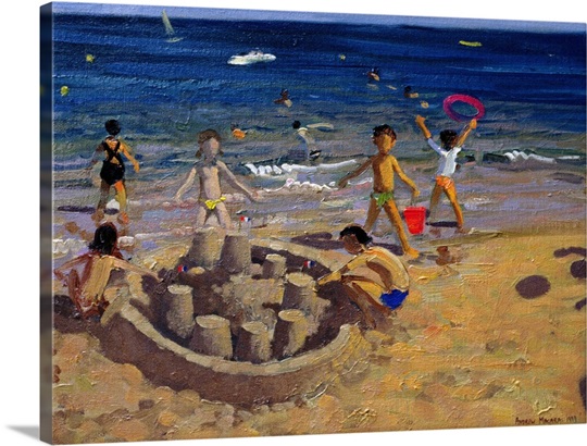 Sandcastle, France, 1999 (oil on canvas)