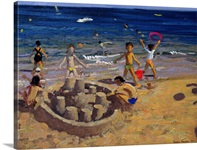 Sandcastle, France, 1999 (oil on canvas)