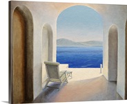 Santorini 9 (oil on board)